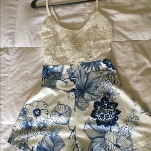 Juniors lace romper
